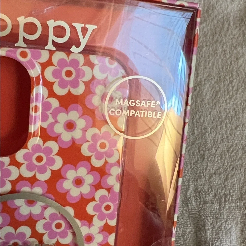 Floral iPhone 13/12 Pro Max Case - Pink and Orange